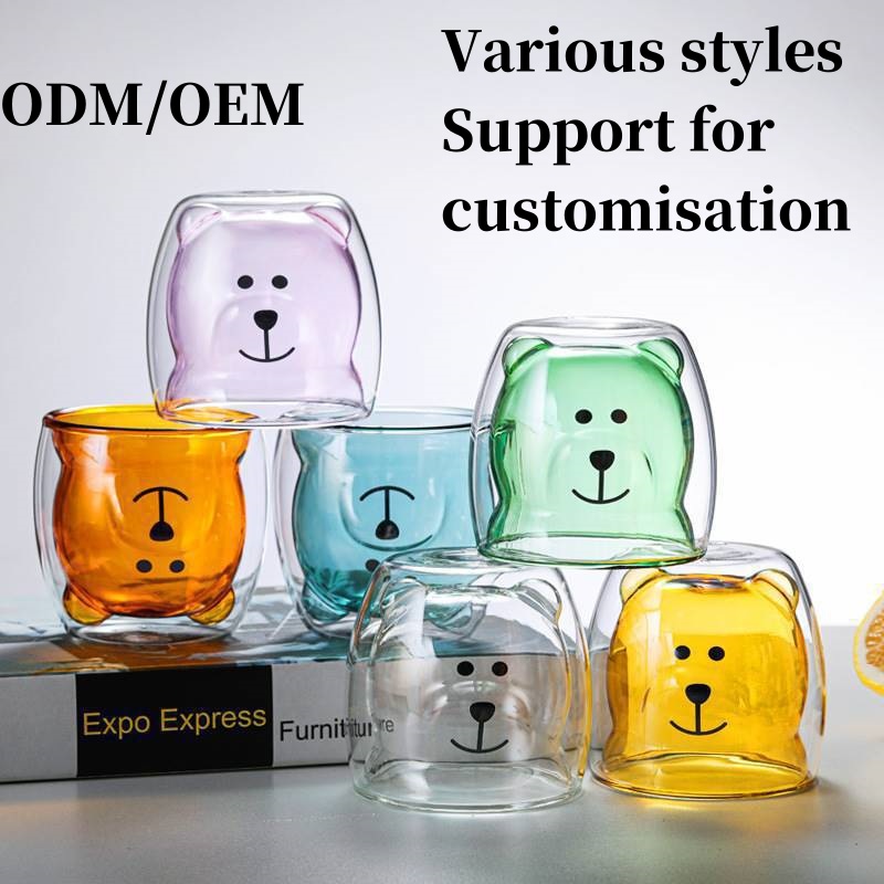 Clear Glass Insulated Tea Cups Espresso Latte Cappuccinos Double Wall Glass Coffee Mug supplier