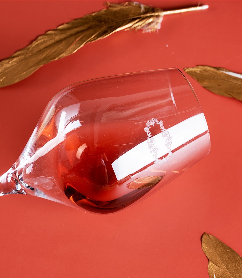 Manufacturer Crystal 800ml 1800ml Customized Logo Cheap Decanter Set 2 Glasses Machine-made Wholesale Goblet Red Wine Glasses manufacture