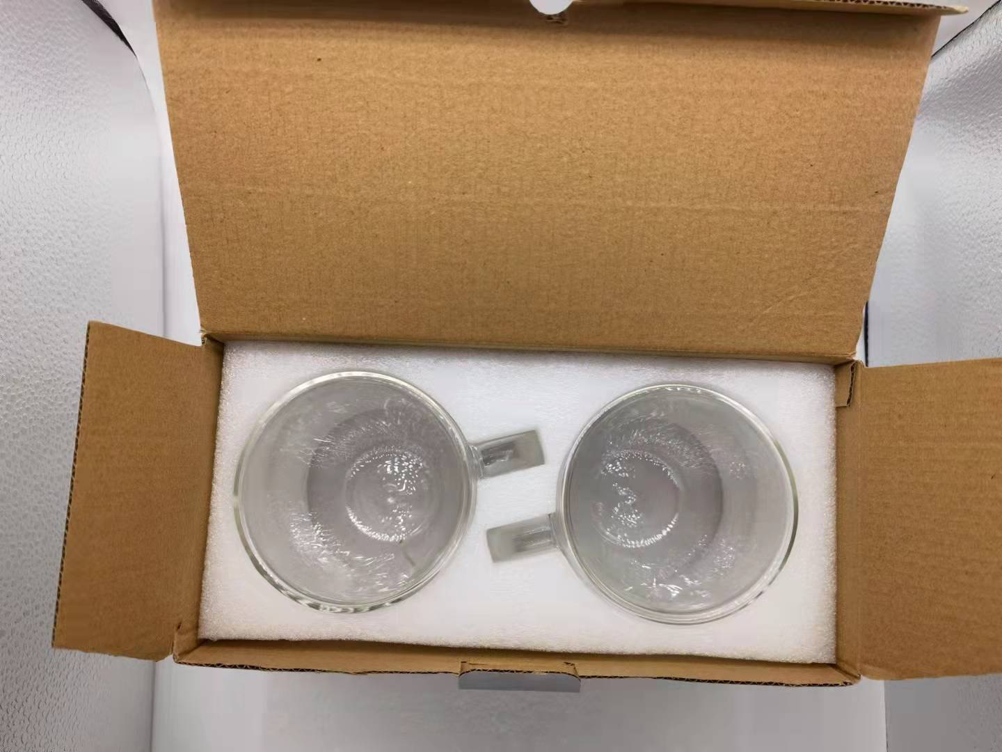 Custom Logo Heat-Resistant Borosilicate Double-Walled Clear Glass Tea Cups Coffee Mug with Handle and Bamboo Lid details
