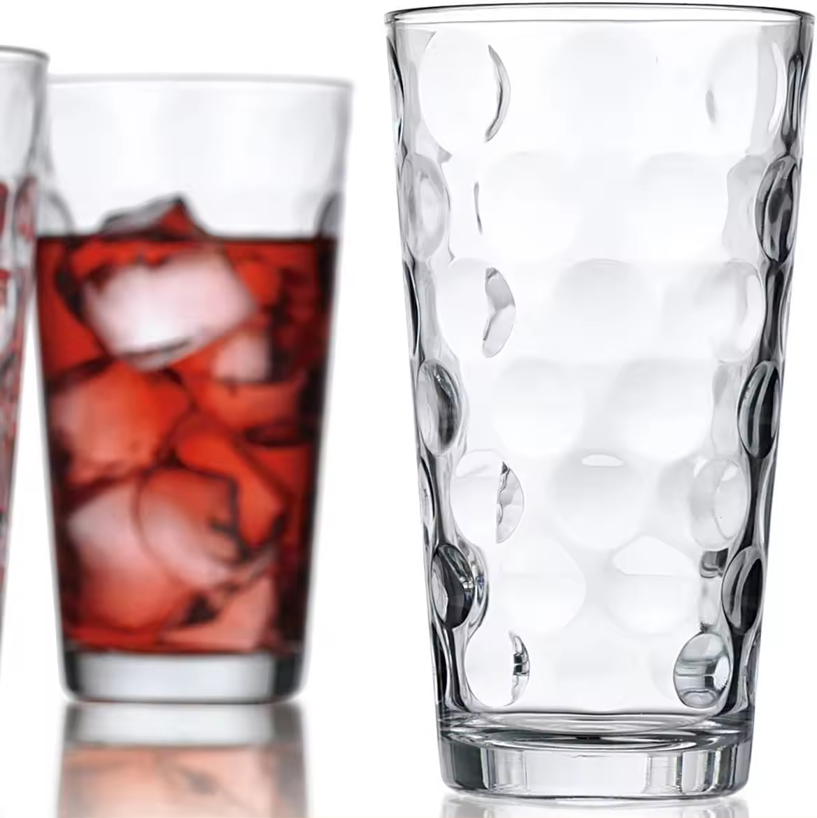 Hot Selling Household Bar Ribbed Glass Mugs Transparent Glass Cup for Water Juice supplier