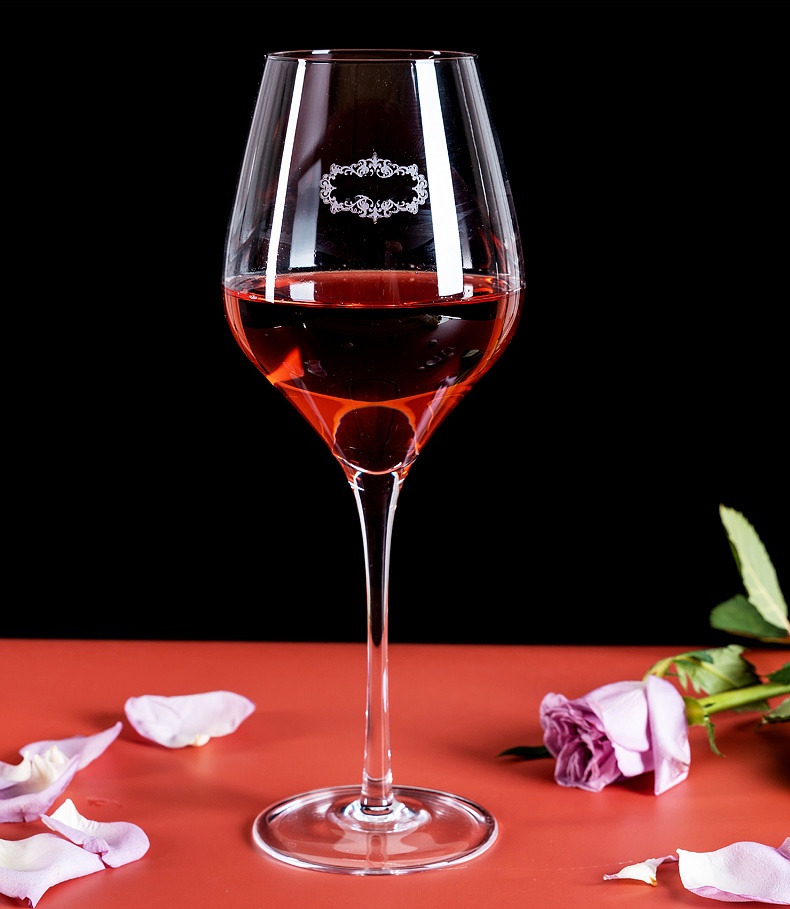 Manufacturer Crystal 800ml 1800ml Customized Logo Cheap Decanter Set 2 Glasses Machine-made Wholesale Goblet Red Wine Glasses details
