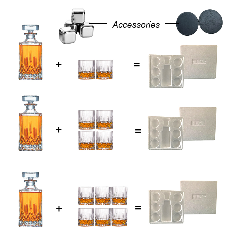 150 custom whisky personalized wholesale european box liquor decanter and glass set wine aerator pourer factory