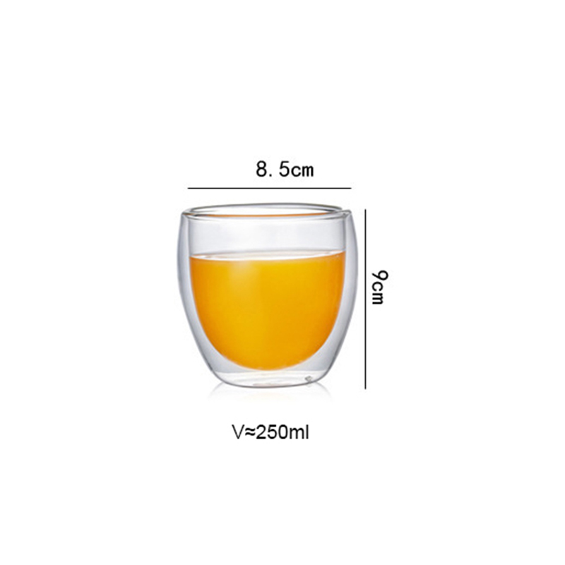 Wholesale Borosilicate Double Walled Tea Coffee Glasses Cup supplier
