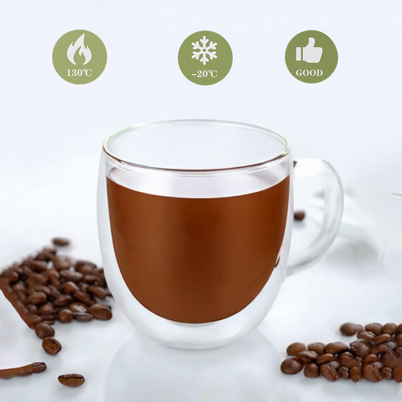 Wholesale Borosilicate Double Walled Tea Coffee Glasses Cup factory