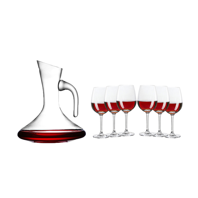 150 GLASSWARE Hand Blown Gift Box Red Wine Glass Decanter Set wine glasses and wine decanter glass set of glass supplier