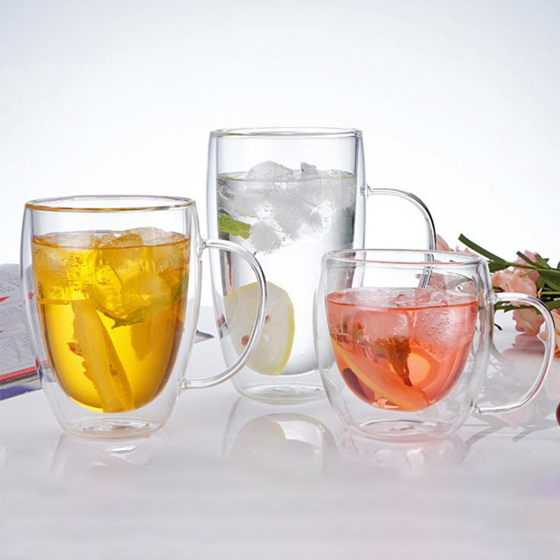 Wholesale Borosilicate Double Walled Tea Coffee Glasses Cup manufacture