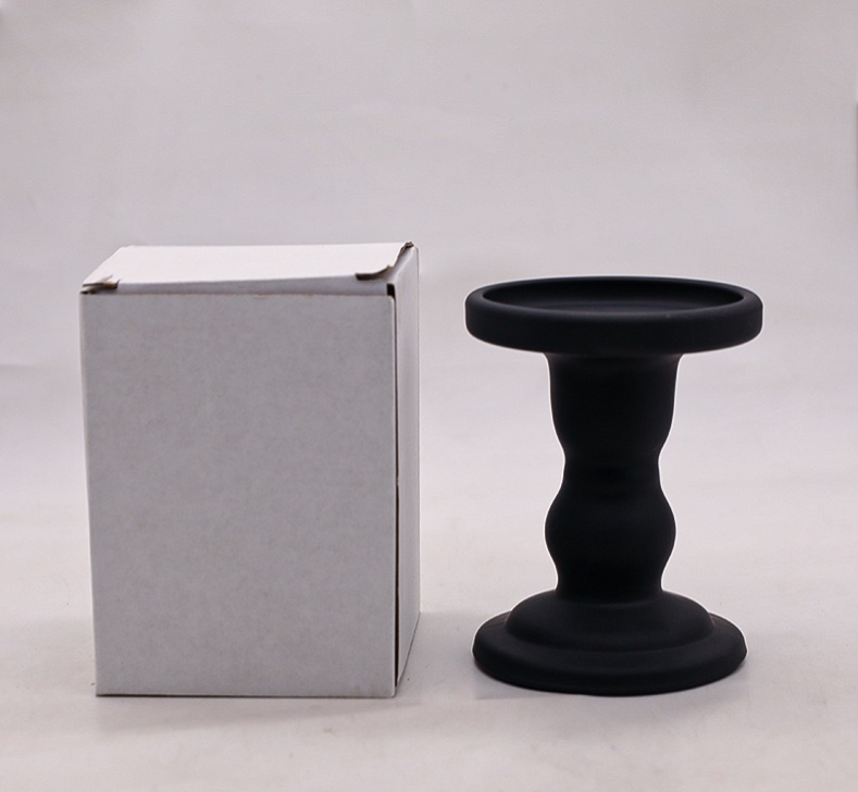 Custom Logo Glass Candle Holder Elegant Design Candle Stick Decorative Candle Holder supplier
