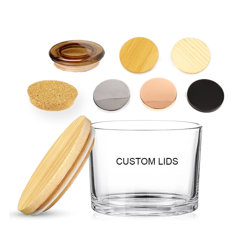 Wholesale Unique Custom Wedding Festival Decoration Clear Frosted Amber Glass Candle Jars factory