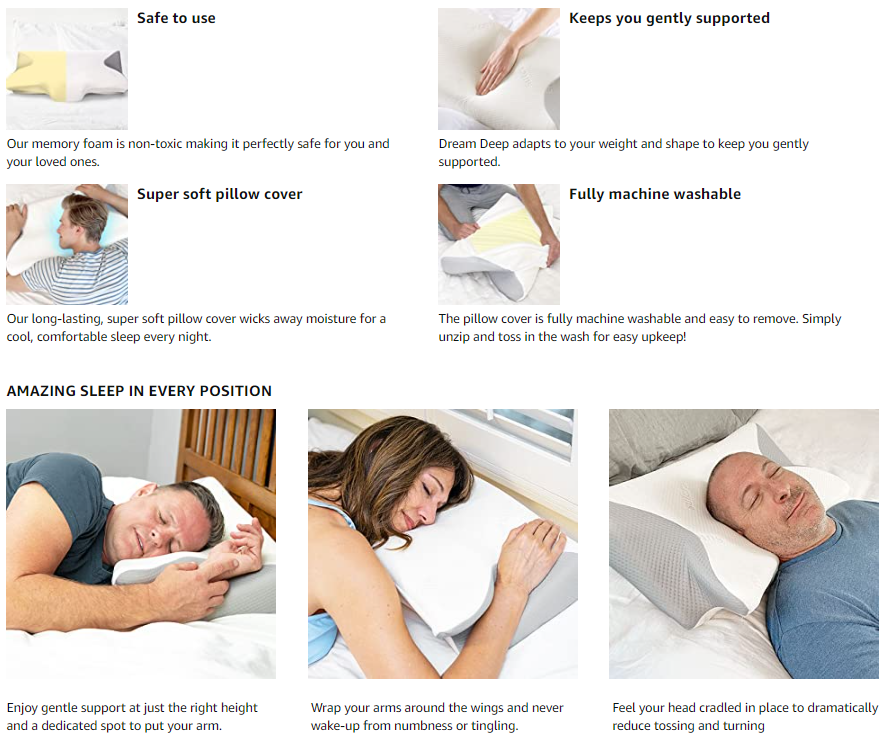 comfortable anti-snoring butterfly Cervical memory foam pillow manufacture