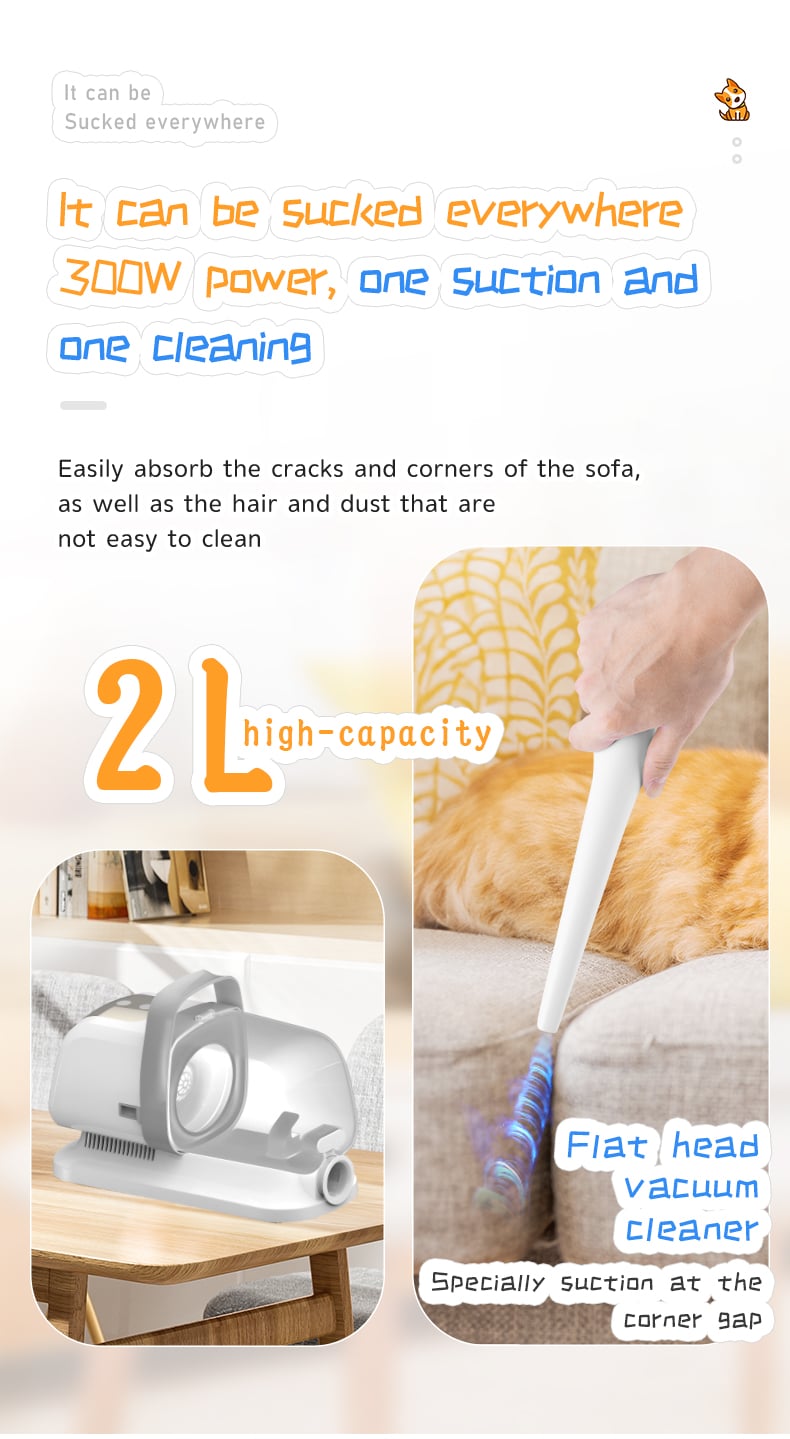 Kemei Electric Trimmer Grooming Tools Pet Hair Vacuum Set Km-Cw2097 Pet Grooming Kit And Vacuum Hair Trimmer details