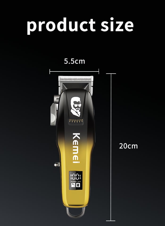 Kemei Pro Electric Hair Clipper Cordless Rechargeable factory