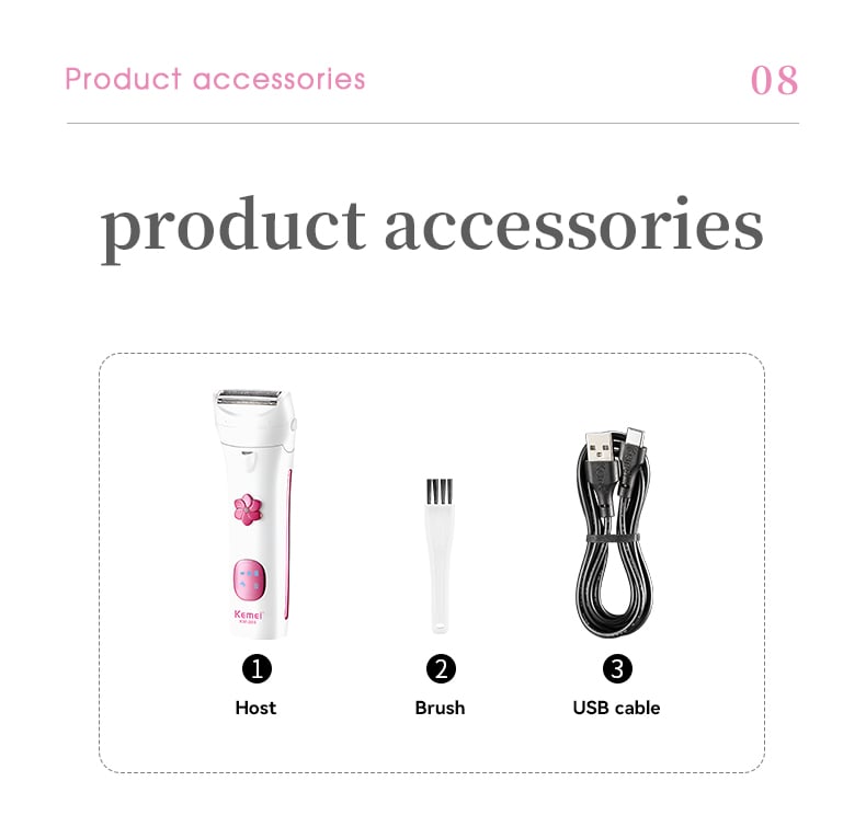 Waterproof Electric Lady Leg Hair Shaver manufacture