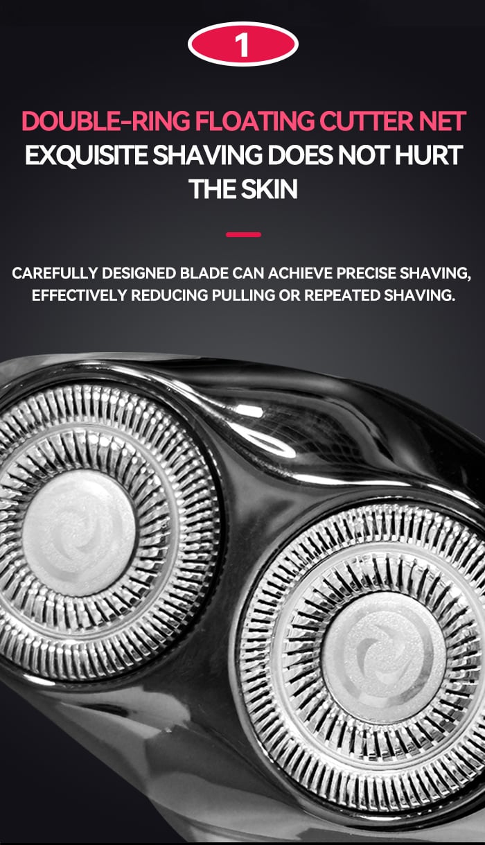 KEMEI Km-t15 Portable Travel Men Electric Shavers Double Knife Net Usb Rechargeable Electric Shaver For Men manufacture