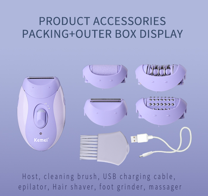 Rechargeable Women Epilator Electric Shaver details