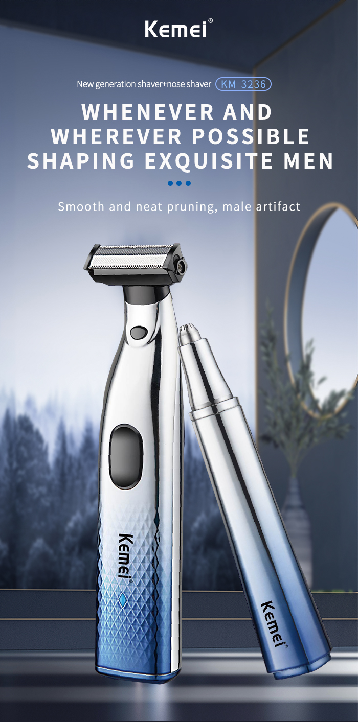 Portable Electric Nose Hair Trimmer Shaver Man Clean Razor Remover Kit factory