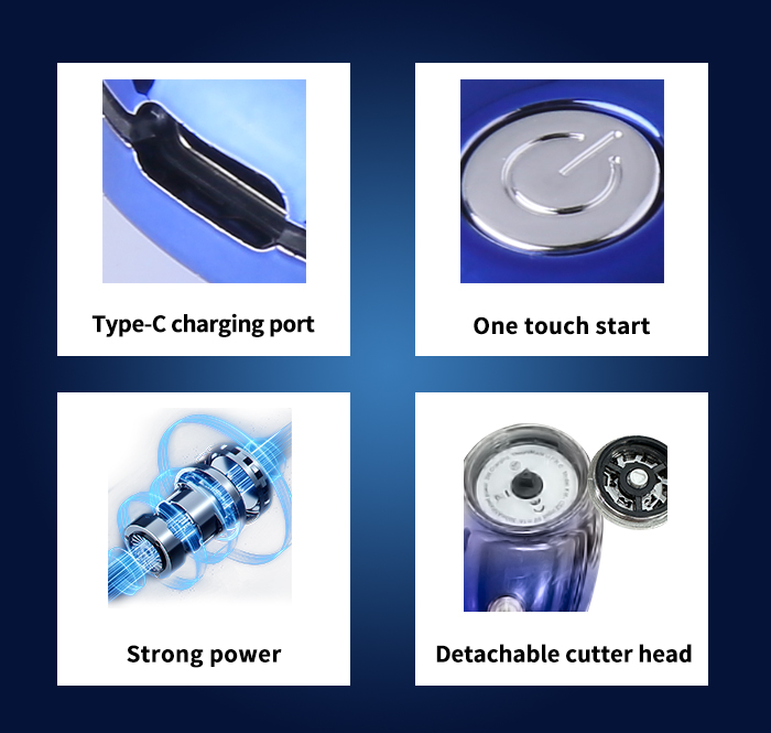 Hot Sale Mini Portable Shaving Machine Km-c52 Waterproof Wet And Dry Electric Razor Shaving Machine For Men details