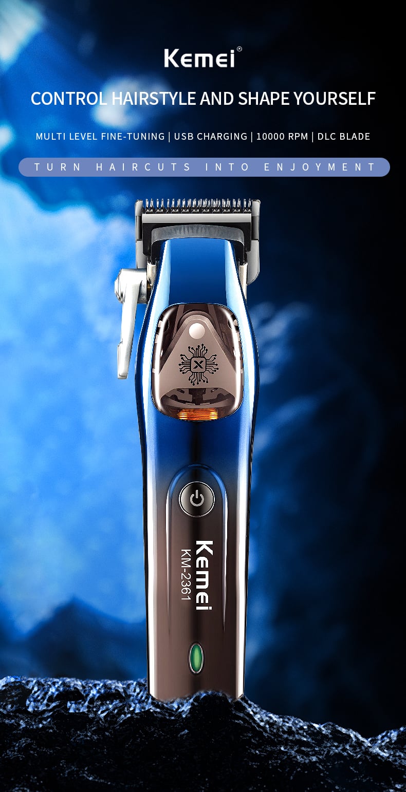 KEMEI km-2361 DLC 10000rpm Rechargeable Hair Trimmer Hair Trimmer Hair Cut Machine Clipper supplier