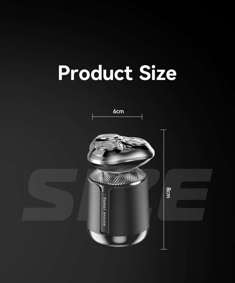 Kemei KM-3224 Three-blade New Magnetic Multi-functional 3 In 1 Full-body Waterproof Electric Shaver With Nose Hair Trimmer factory