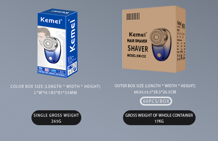 Hot Sale Mini Portable Shaving Machine Km-c52 Waterproof Wet And Dry Electric Razor Shaving Machine For Men details