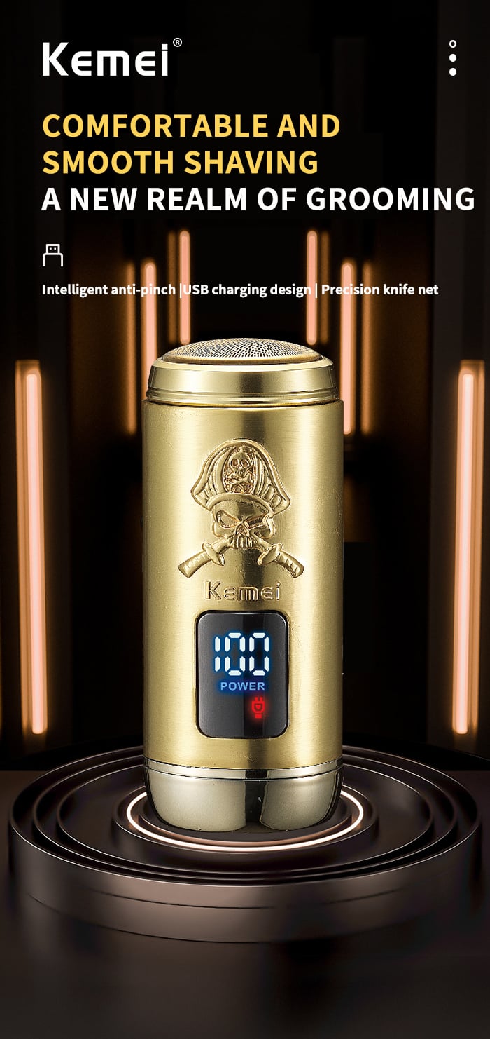 Kemei KM-C57 Professional Mini Electric Shavers Travel Portable Electric Razor For Men supplier