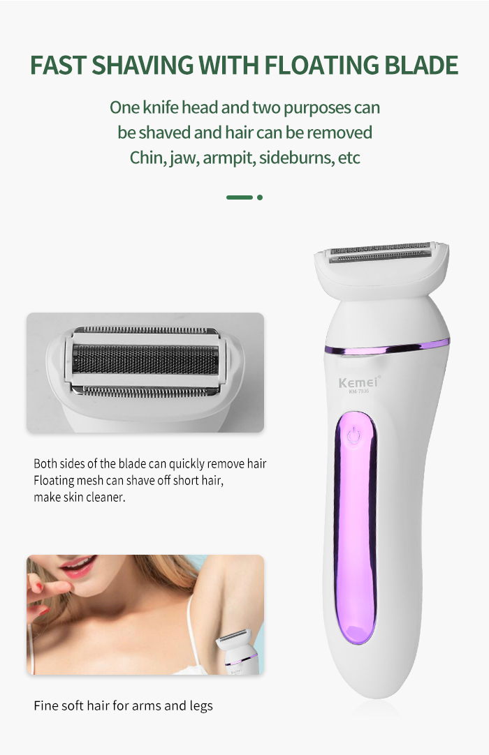 Whole Body Washable One Machine With Five Functions Kemei Km-7936 Hair Removal Home Hair Removal Machine manufacture
