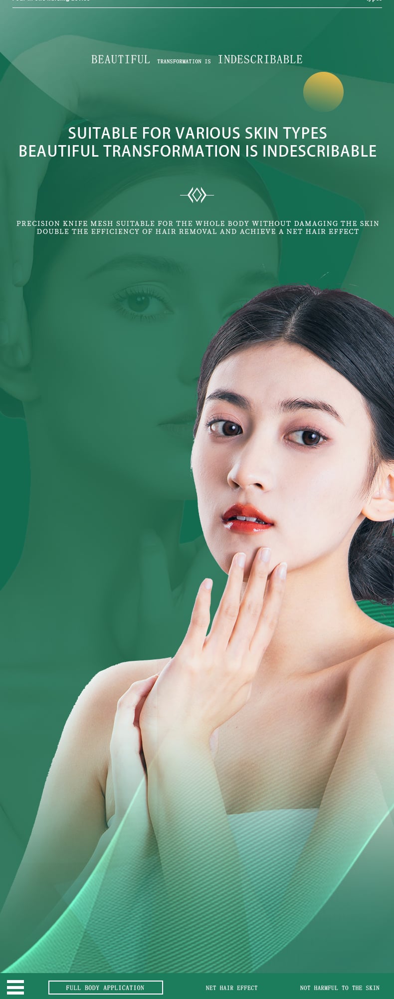 KEMEI km-6037 Hair Removal Device Beauty Devices Having Device Electric Ladies Plucking Hair Epilator manufacture