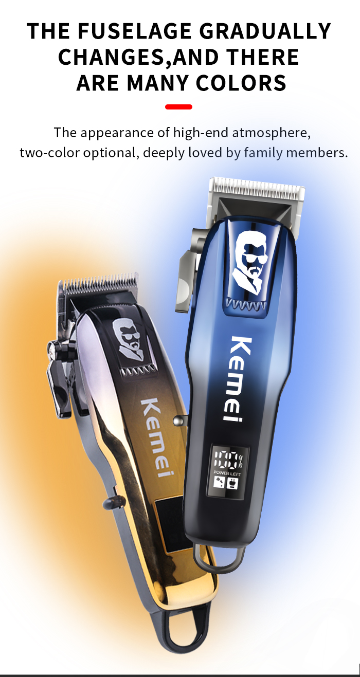 Kemei Pro Electric Hair Clipper Cordless Rechargeable factory