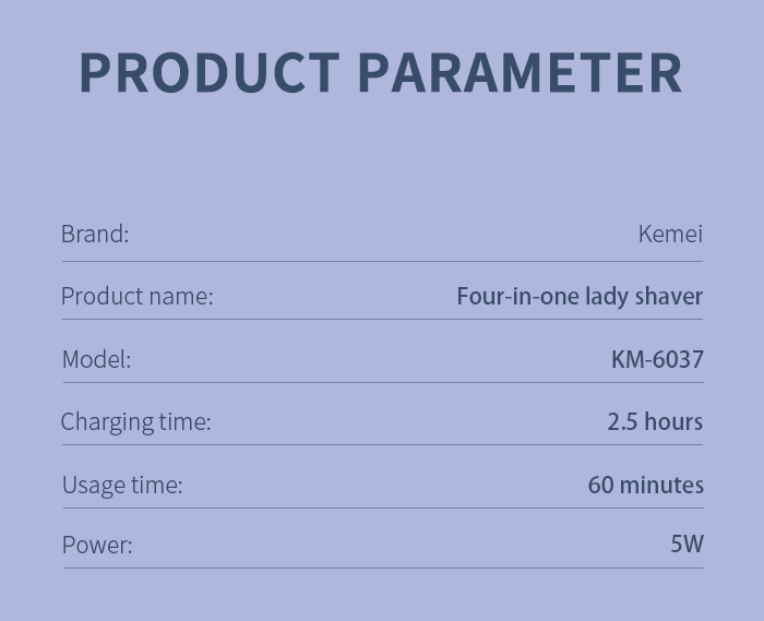 Rechargeable Women Epilator Electric Shaver supplier