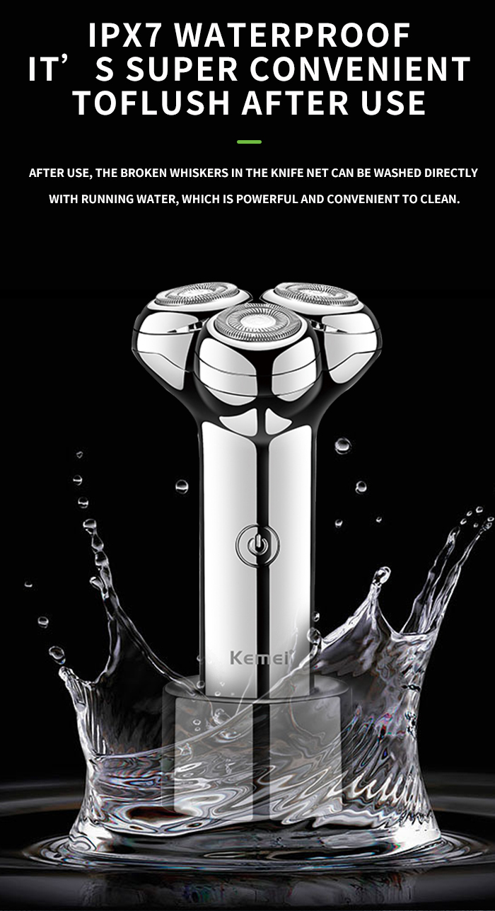 KEMEI Km-T08 Hair Beard Rotary Shaver Machine Portable Man Beard Trimmer Hair Razor Shaver supplier