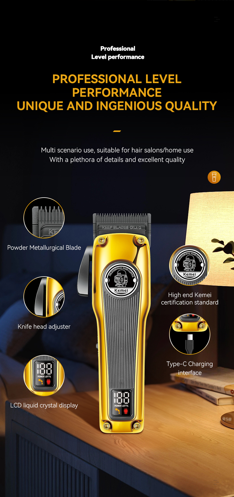 New Arrival Professional Hair Removal Micro Beard Trimmer 3pcs Rechargeable Cordless Hair Trimmer For Men factory