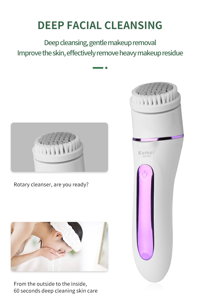 Whole Body Washable One Machine With Five Functions Kemei Km-7936 Hair Removal Home Hair Removal Machine supplier