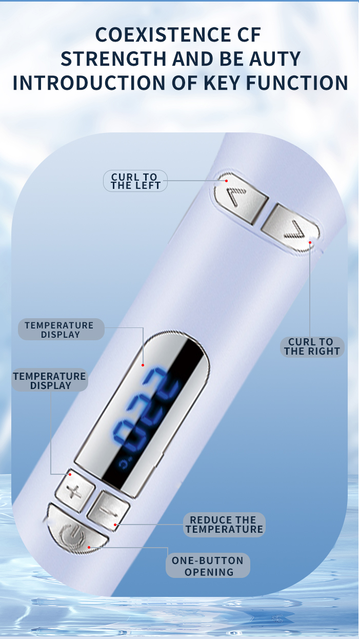 KEMEI Lcd Display Automatic Hair Curler Temperature regulation km-2063 Automatic Electric Wand Ceramic Hair Curler manufacture