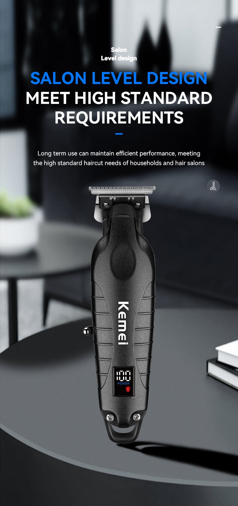 KEMEI New Design Hair Cutter Machine Best Brand Km-2293 Fast Charging Barber Machine Blades Hair Cutter supplier