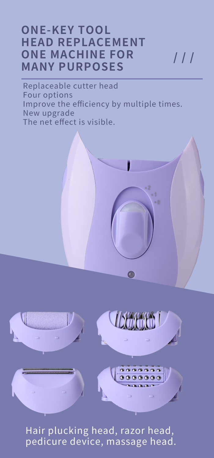 Rechargeable Women Epilator Electric Shaver manufacture