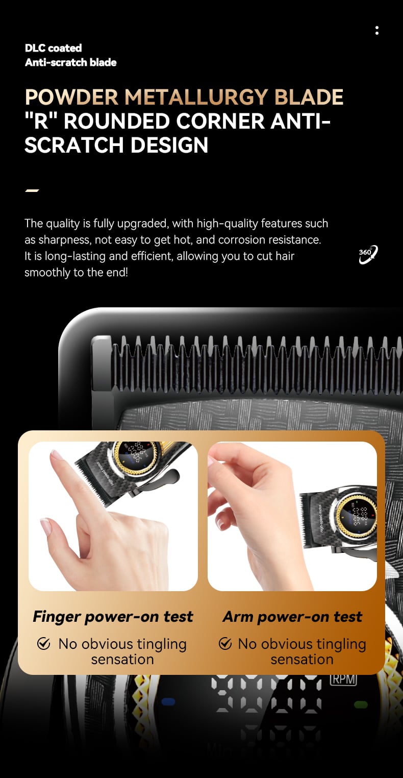 KEMEI km-2242 Hair Clipper Trimmer Brushless Motor Battery Powered Hair Trimmers Commercial Clippers With Charging base manufacture