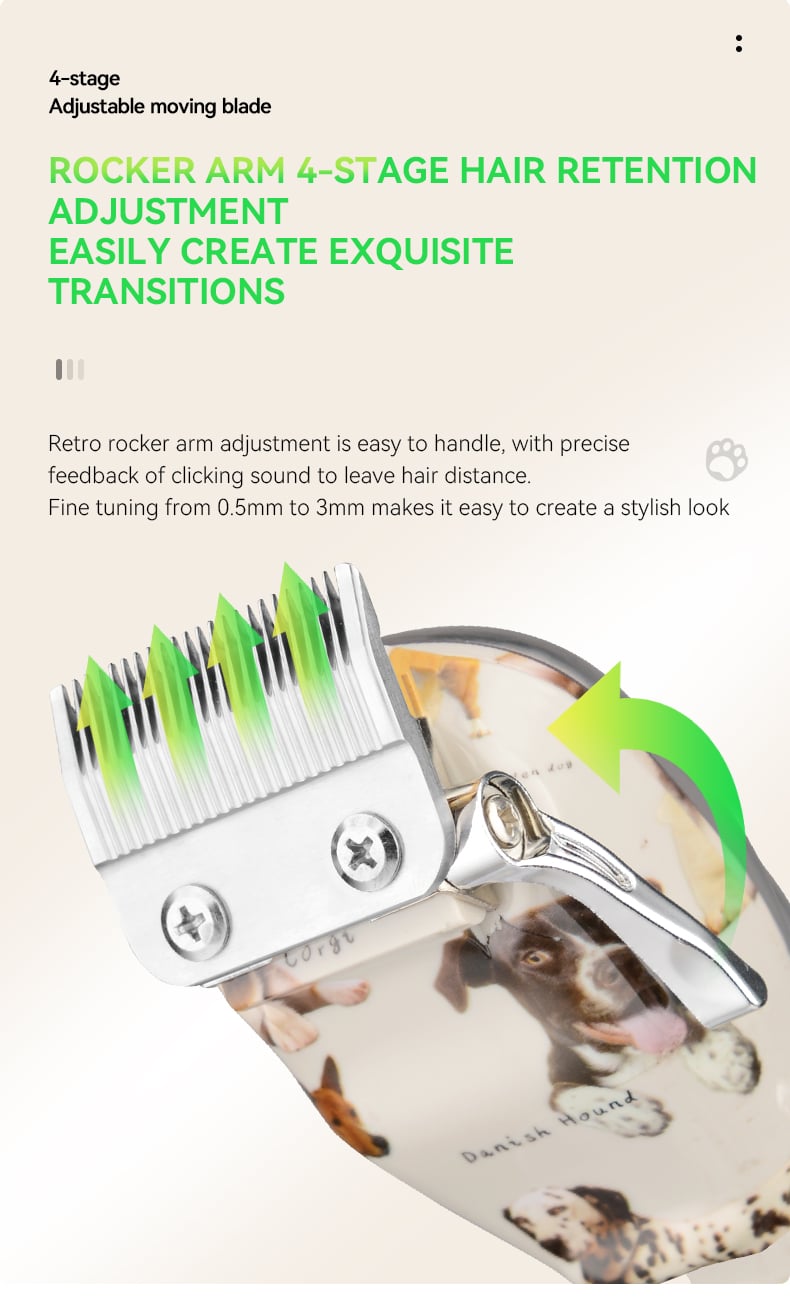 KEMEI Km-Cw2100 Pet Hair Trimmer Clipper Adjustable Cordless Dog Cat Pet Electric Hair Clipper Machine Trimmer factory