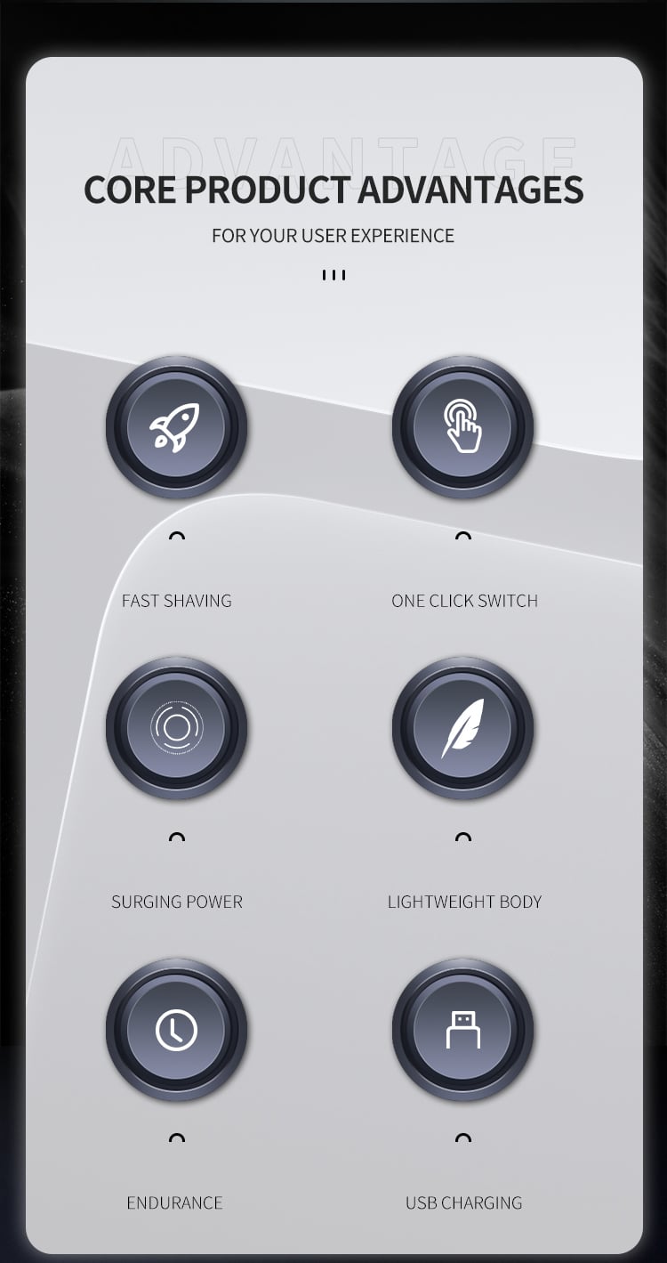 Kemei KM-TX15 Pirate Style LCD Smart Screen Mini Portable Anti-pinch Reciprocating Electric Shavers supplier