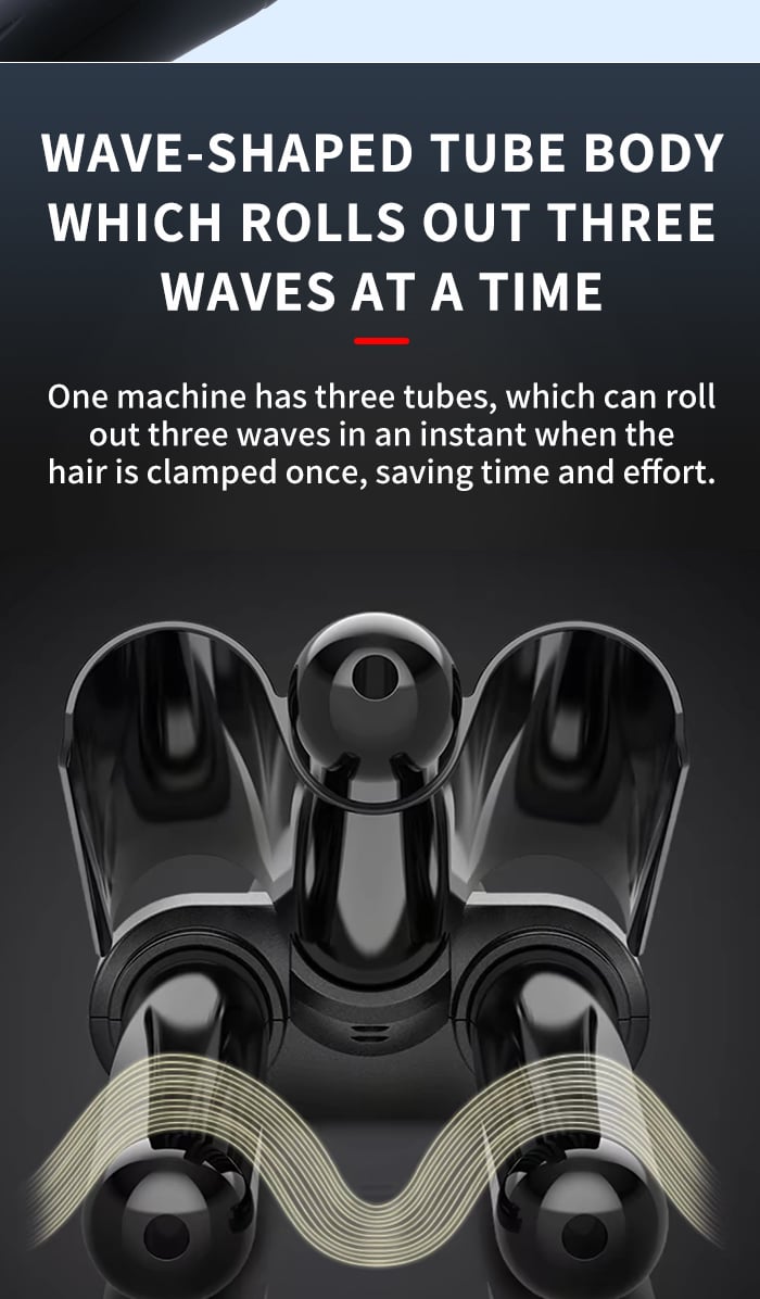 KEMEI Hair Styling Tools Curling Iron Wand Curling Iron Automatic Hair Curler 4 in 1 curling iron with LCD Display details