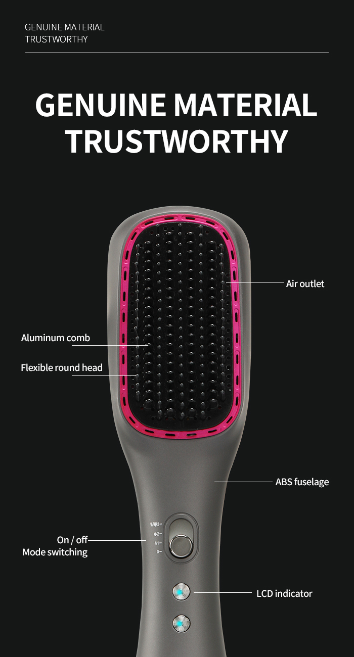 3 gear Multifunctional Fancy Hair Dryer Brush manufacture