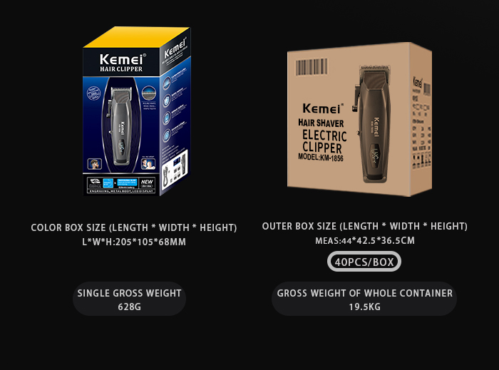 KEMEI Electric Rechargeable Best Hair Trimmer Km-1856 Professional Cordless Barber Hair Clipper Trimmer supplier