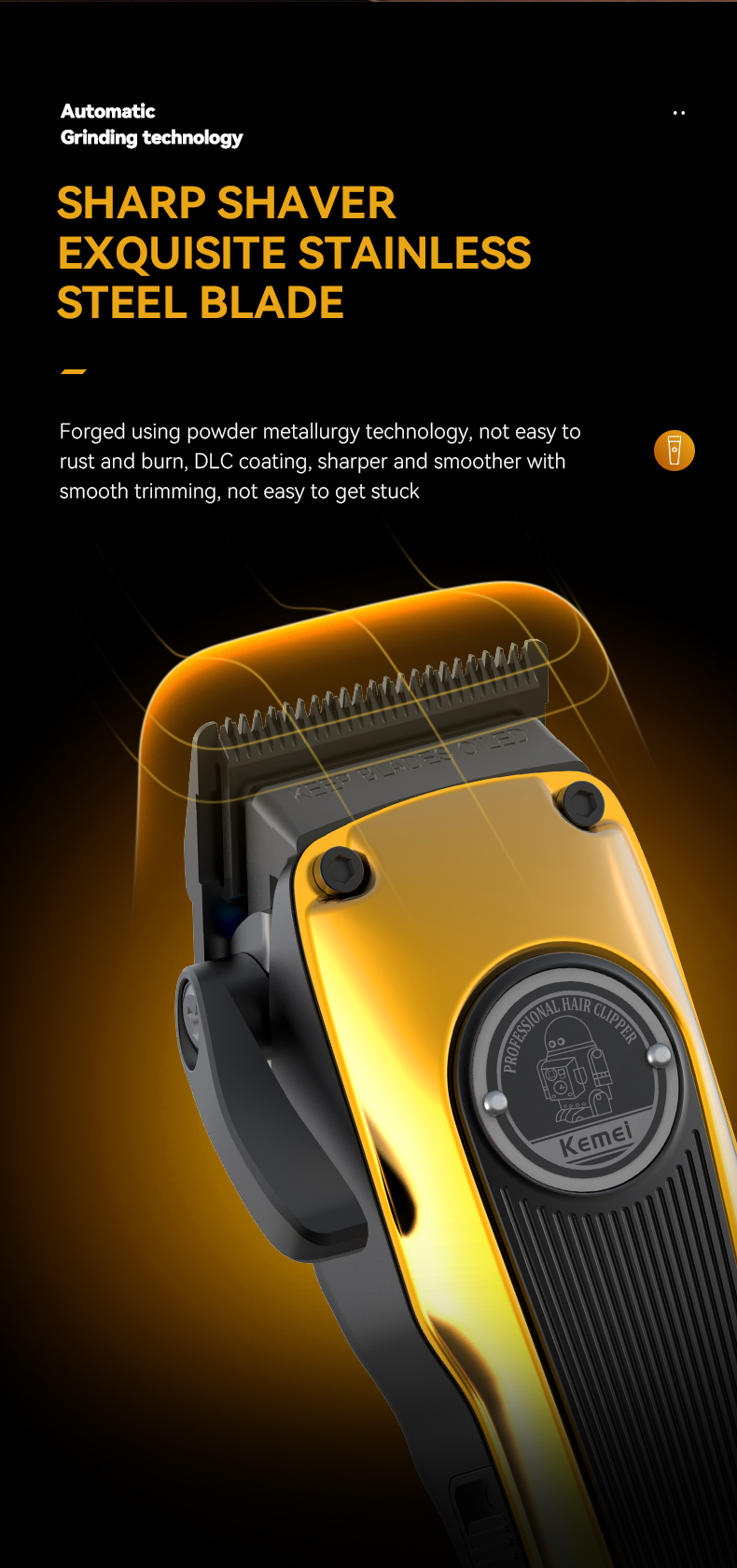 New Arrival Professional Hair Removal Micro Beard Trimmer 3pcs Rechargeable Cordless Hair Trimmer For Men details