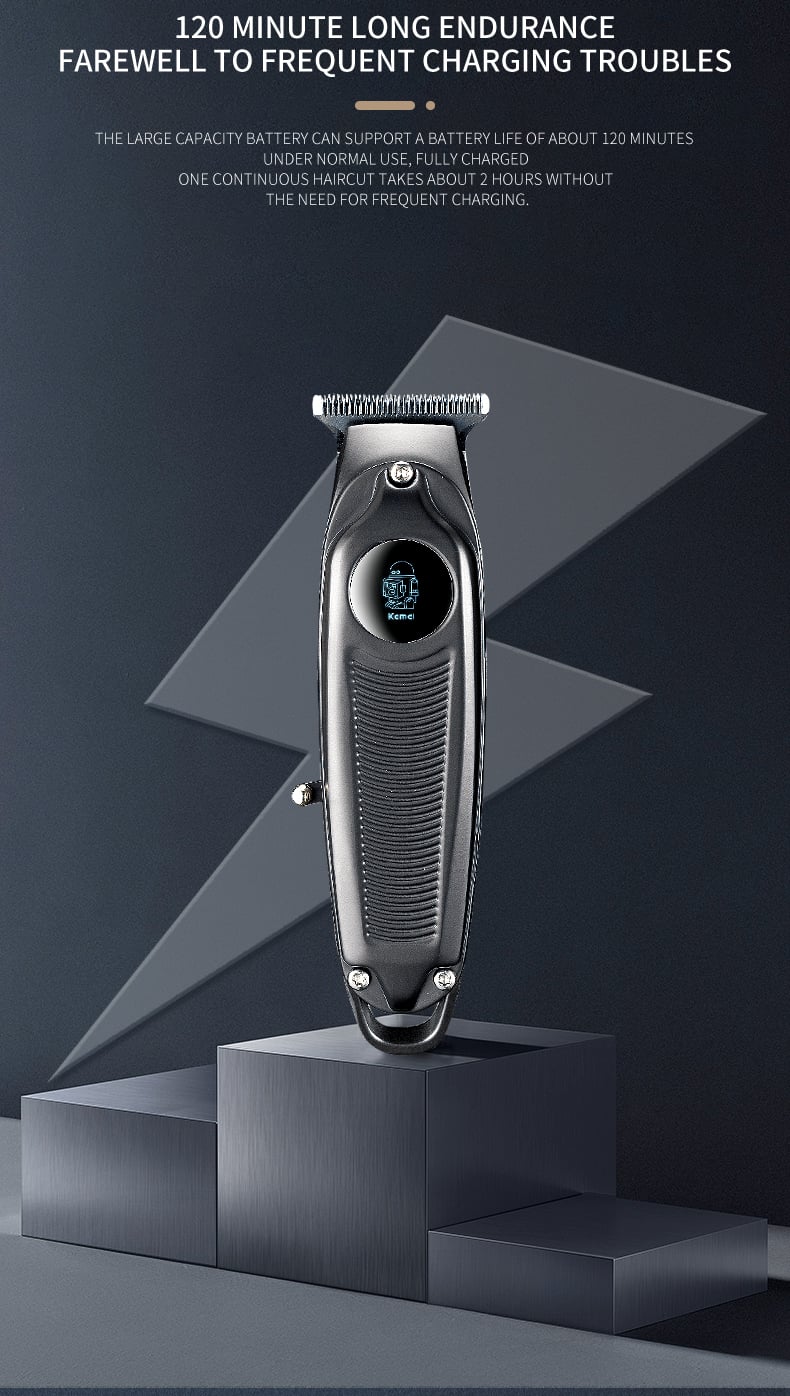 USB Rechargeable Cordless Hair Clipper Hair Cut Machine Price km-2289 Professional Hair Clipper For Men details