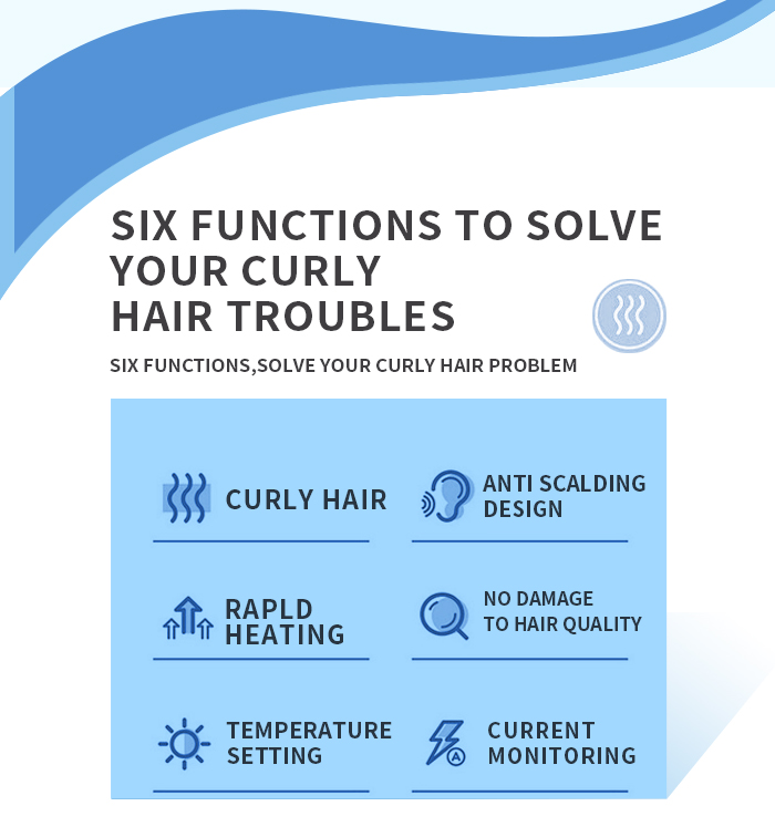 KEMEI Lcd Display Automatic Hair Curler Temperature regulation km-2063 Automatic Electric Wand Ceramic Hair Curler supplier