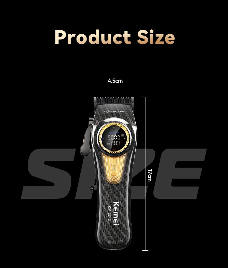 KEMEI km-2242 Hair Clipper Trimmer Brushless Motor Battery Powered Hair Trimmers Commercial Clippers With Charging base supplier