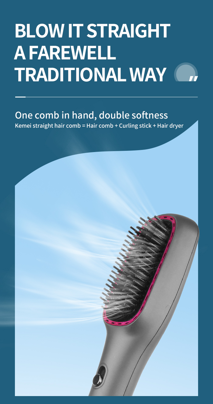 3 gear Multifunctional Fancy Hair Dryer Brush supplier
