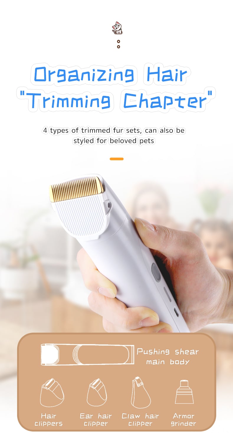 Kemei Electric Trimmer Grooming Tools Pet Hair Vacuum Set Km-Cw2097 Pet Grooming Kit And Vacuum Hair Trimmer supplier
