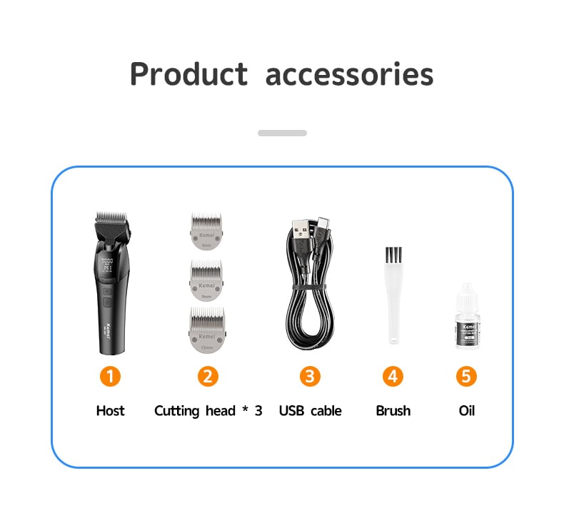 Professional Pet Grooming Tool Electric Pet Shaver Hair Shaver Km-1857 Electric Pet Hair Shaver For Dogs Cats details