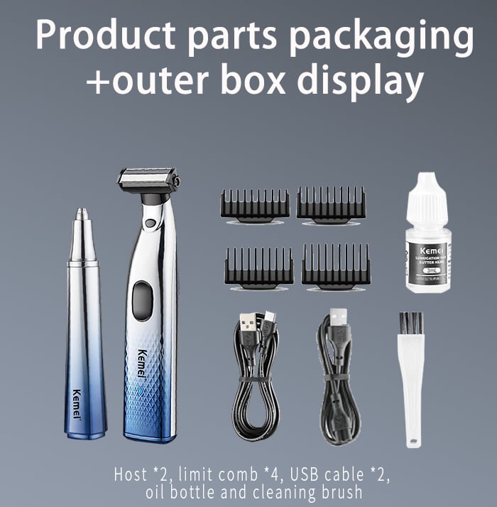 Portable Electric Nose Hair Trimmer Shaver Man Clean Razor Remover Kit factory