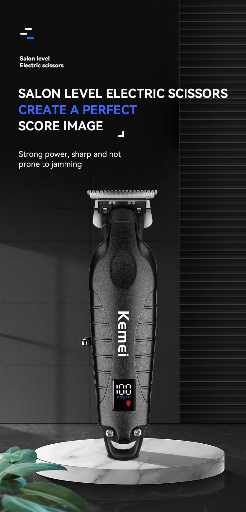 KEMEI New Design Hair Cutter Machine Best Brand Km-2293 Fast Charging Barber Machine Blades Hair Cutter supplier