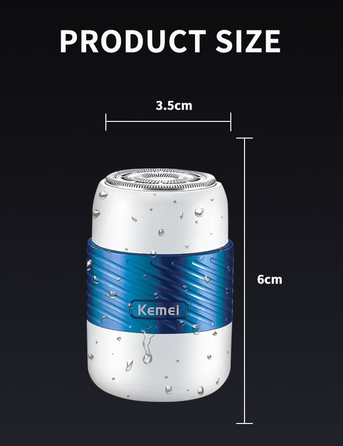 Smart Shaver 2022 Mini Design Wet And Dry Shaving Kemei Km-3210 Usb Charging Full Body Washable Mens Shaver supplier